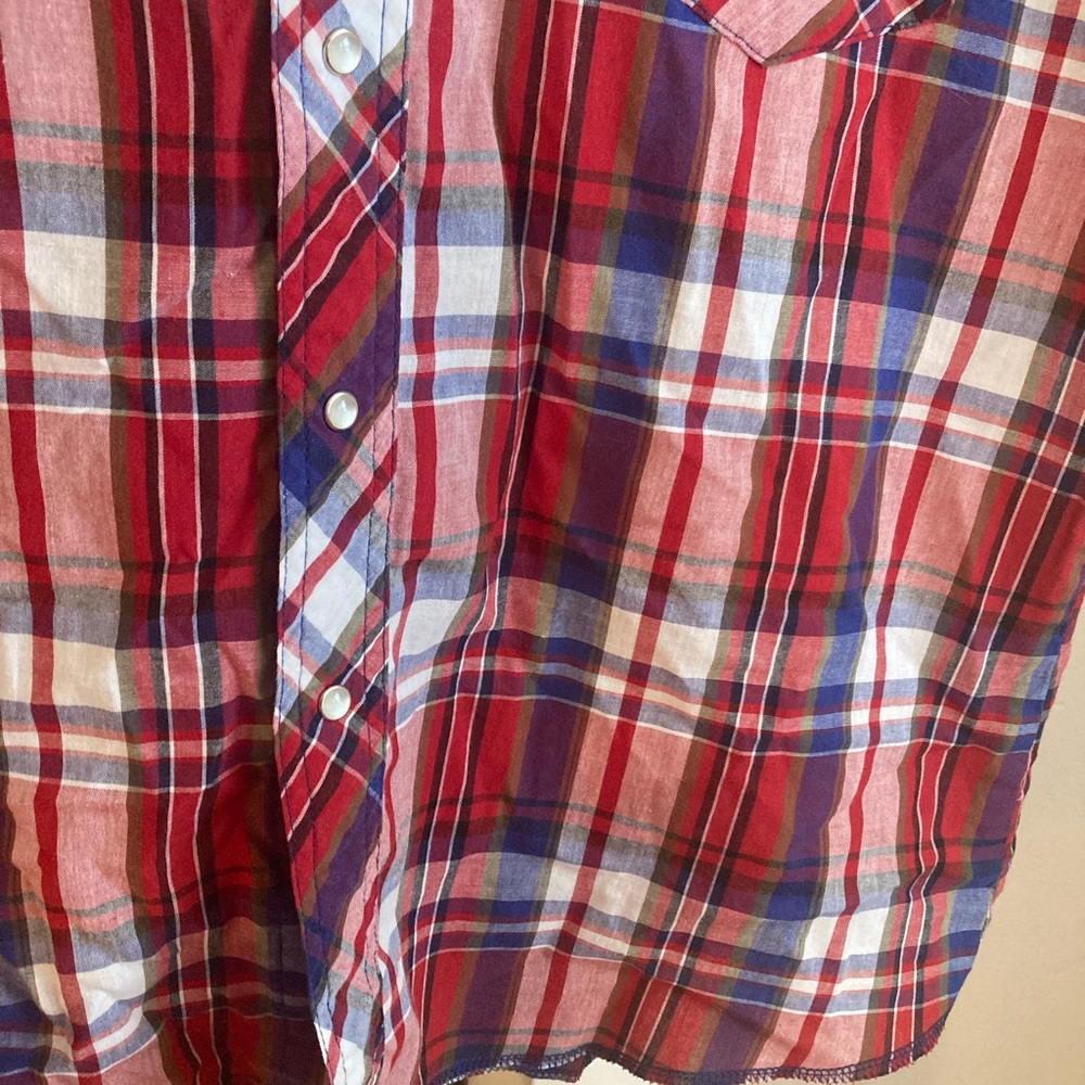 Vintage Short Sleeve Wrangler Pearl Snap - Picture 7 of 16